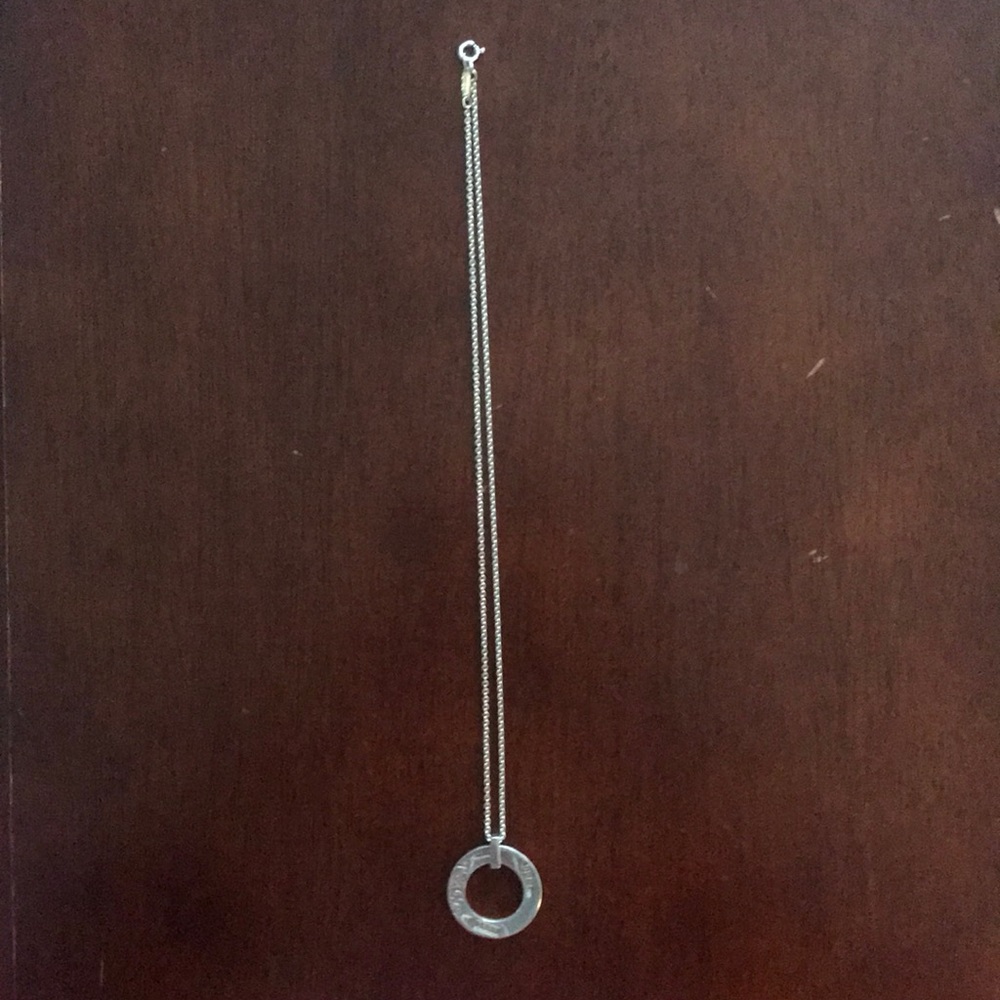 Tiffany 1987 sterling silver circle necklace